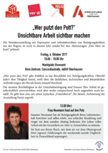Lesung 6.10.17 im Bero center - Wer putzt den Pott? Lesung 6.10.17 im Bero center - Wer putzt den Pott?
